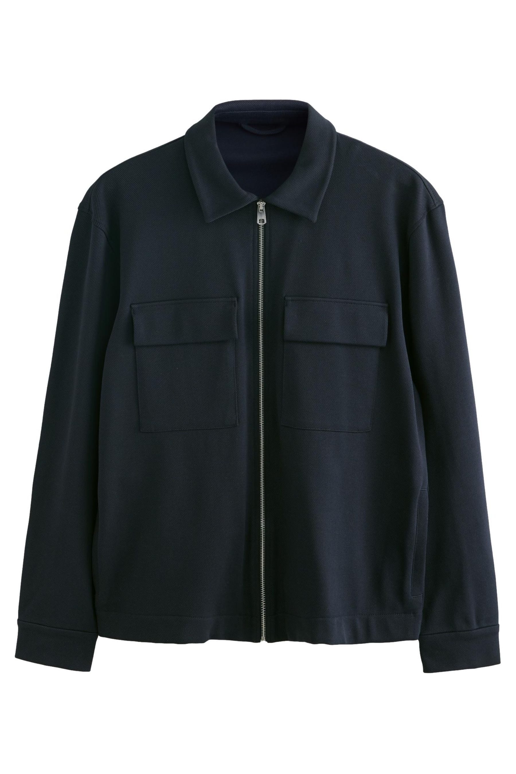 Hemdjacke N. Premium Jersey-Hemdjacke mit Reißverschluss