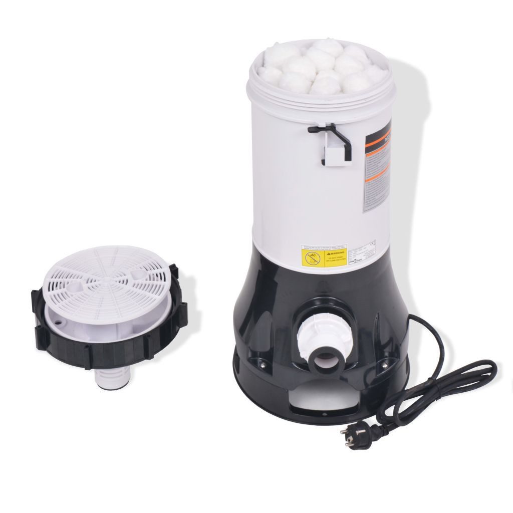 vidaXL Kartuschen-Filterpumpe Poolfilterpumpe für Intex Bestway Pools 185 W 4,4 m³ h