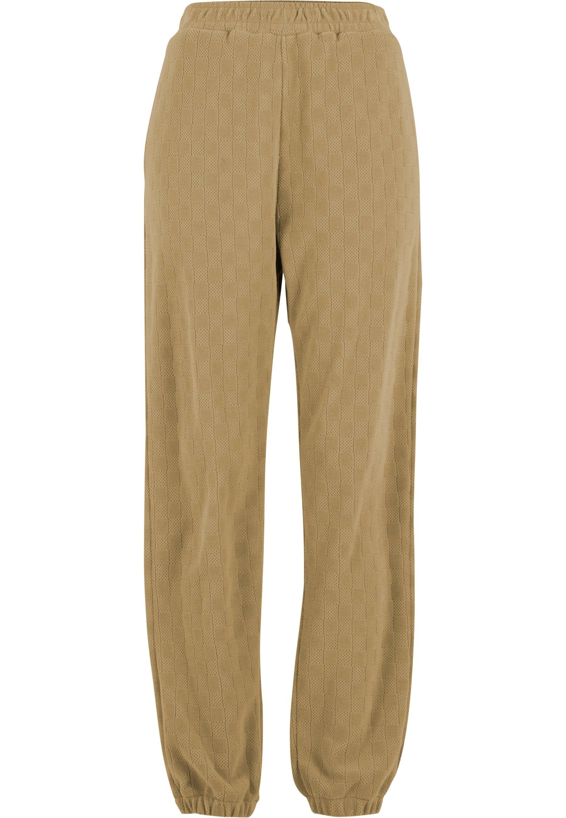 URBAN CLASSICS Jogginghose Urban Classics Ladies Jacquard Velvet Sweatpants günstig online kaufen