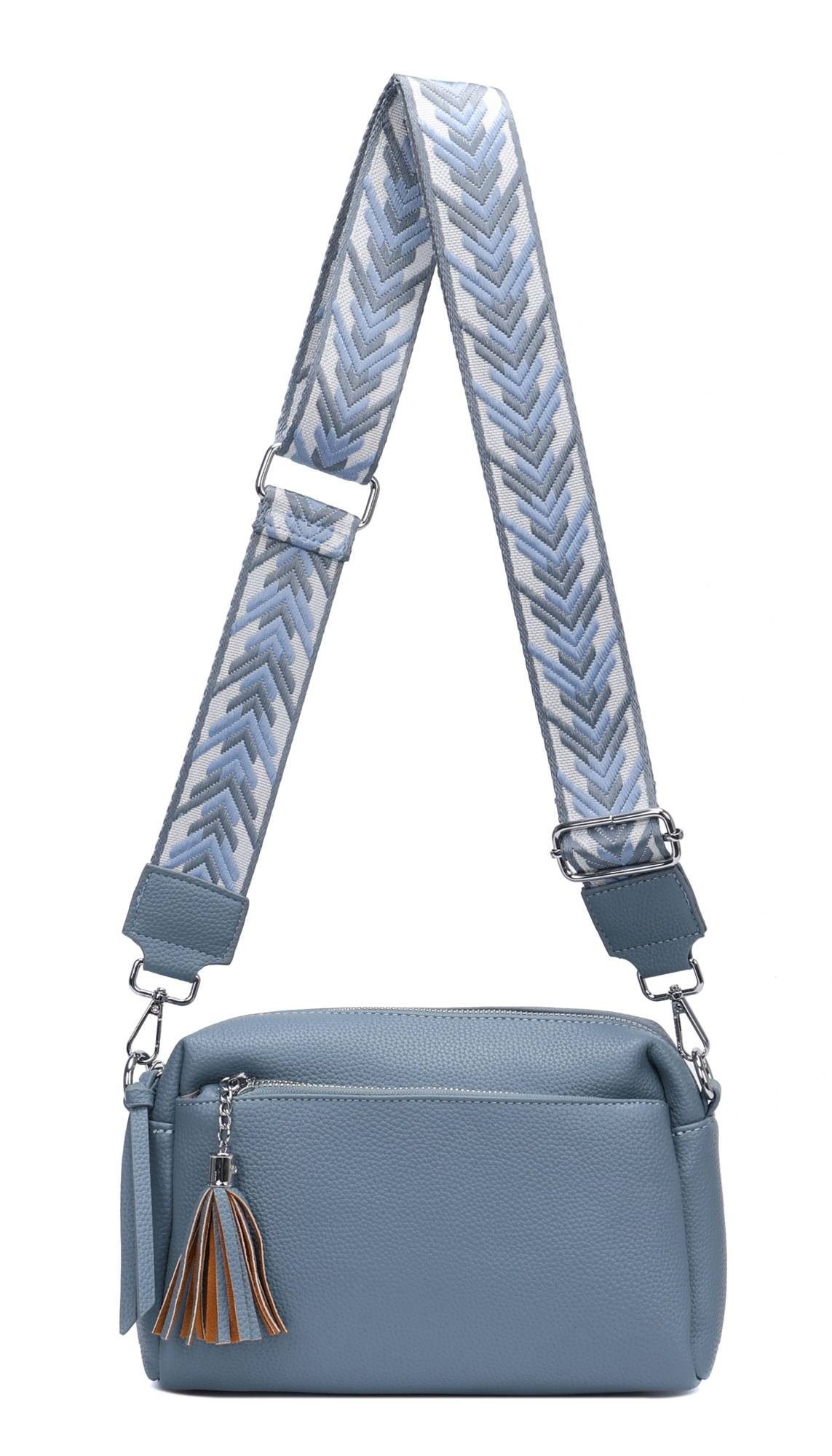 Schultertasche Damen Umhängetasche Brusttasche Cross Over Body Bag Handy Clutch