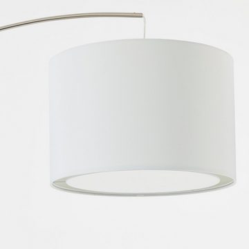 Lightbox Stehlampe, ohne Leuchtmittel, Bogenstehlampe mit 1,8 m, Ø 36 cm, 1 x E27, max. 60 W, Metall/Textil