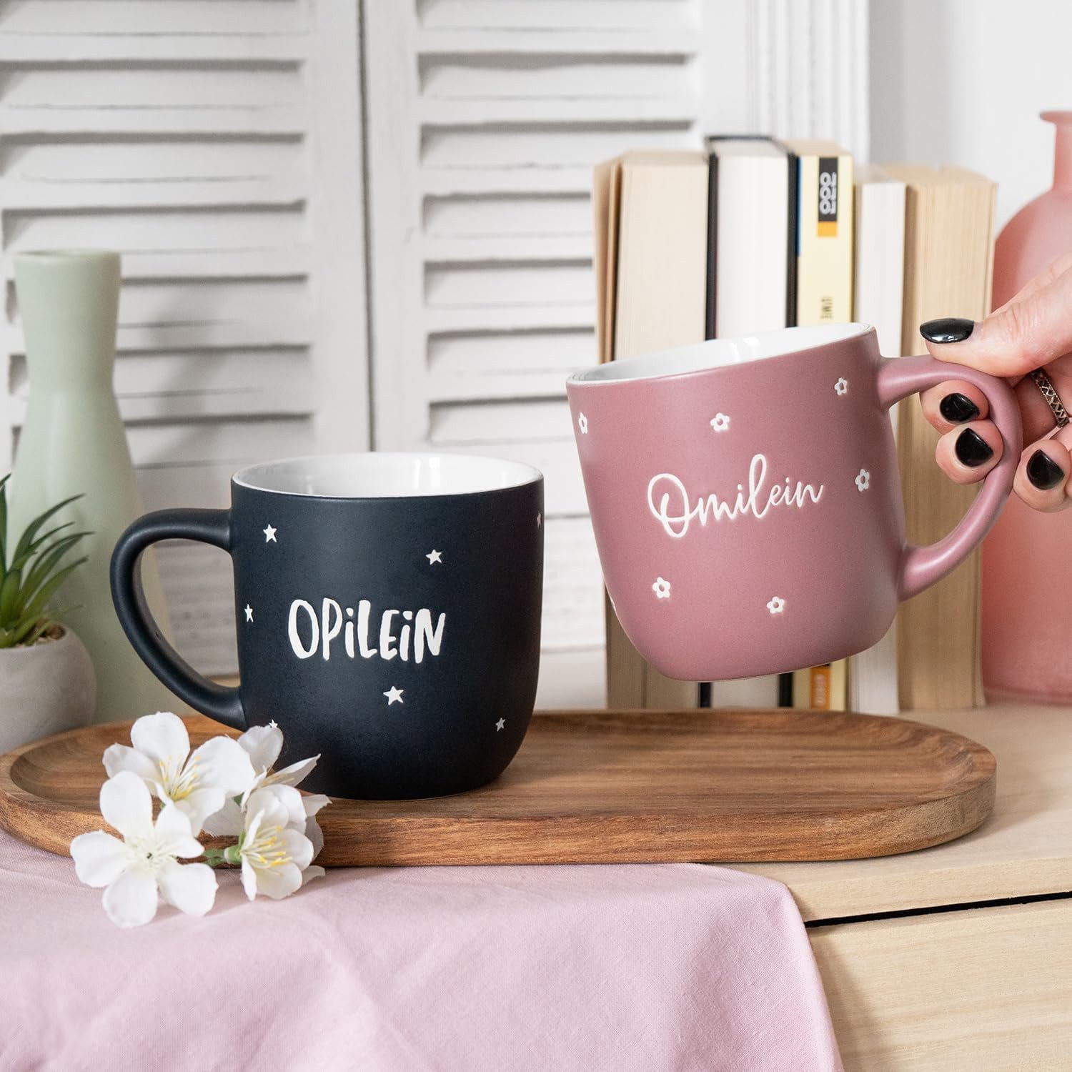 Sheepworld Tasse Sheepworld Tasse mit Gravur "Opilein" Tasse, Kaffeetasse, Teetasse, 1-tlg., Steingut, mikrowellengeeignet, spülmaschinengeeignet