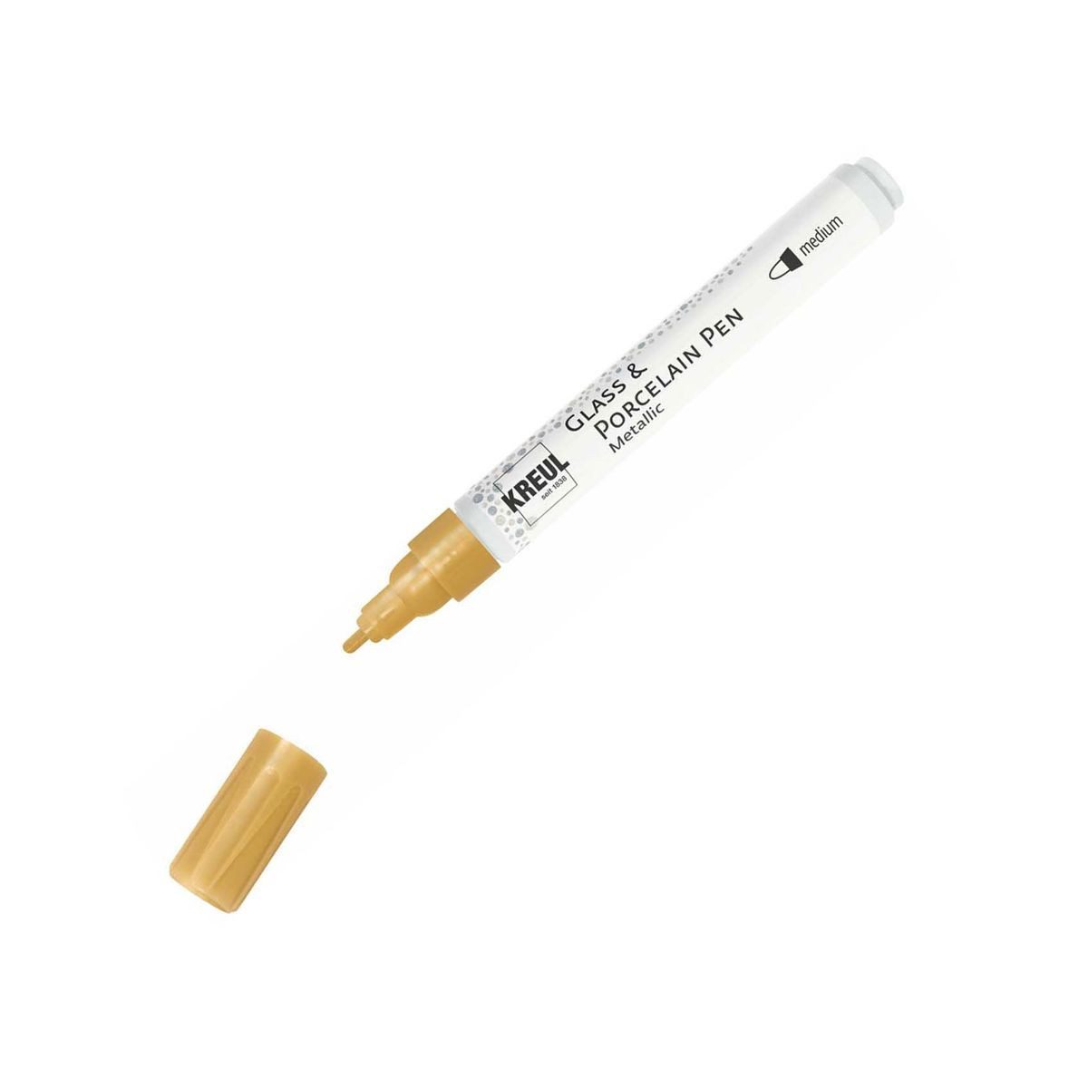 C. KREUL Malstift KREUL Glass & Porcelain Pen Metallic medium 2-4mm gold