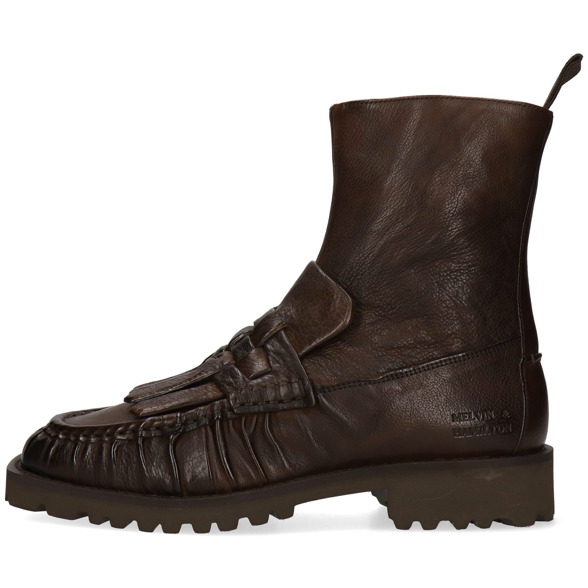 Melvin & Hamilton Gianna 31 Leder-Stiefeletten für Damen Stiefelette Flache Absätze, Echtes Leder, Vegetabile Gerbung – Bild 3 von 5