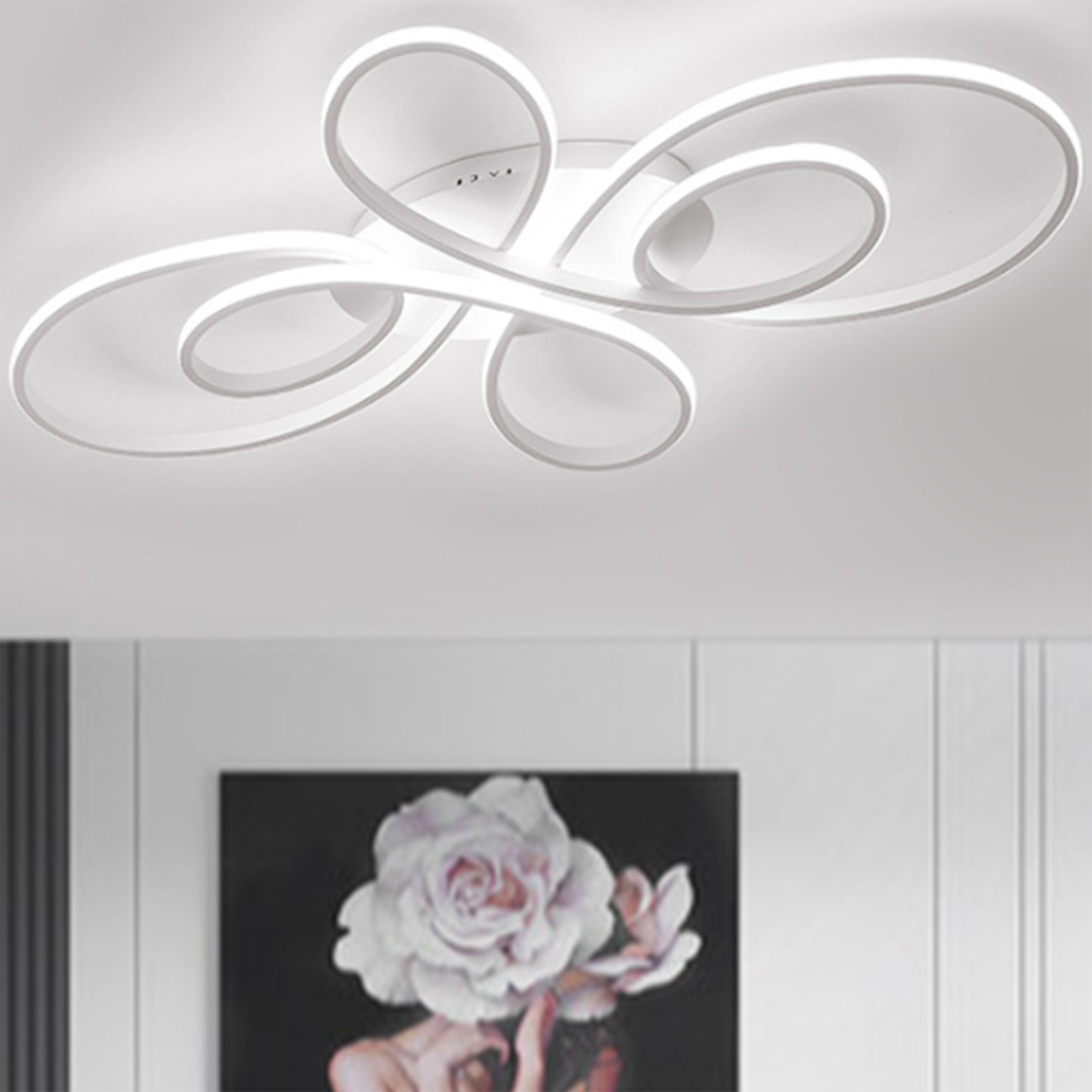 YINDN Deckenleuchte 80*50cm LED Deckenleuchten, Stufenlos günstig online kaufen