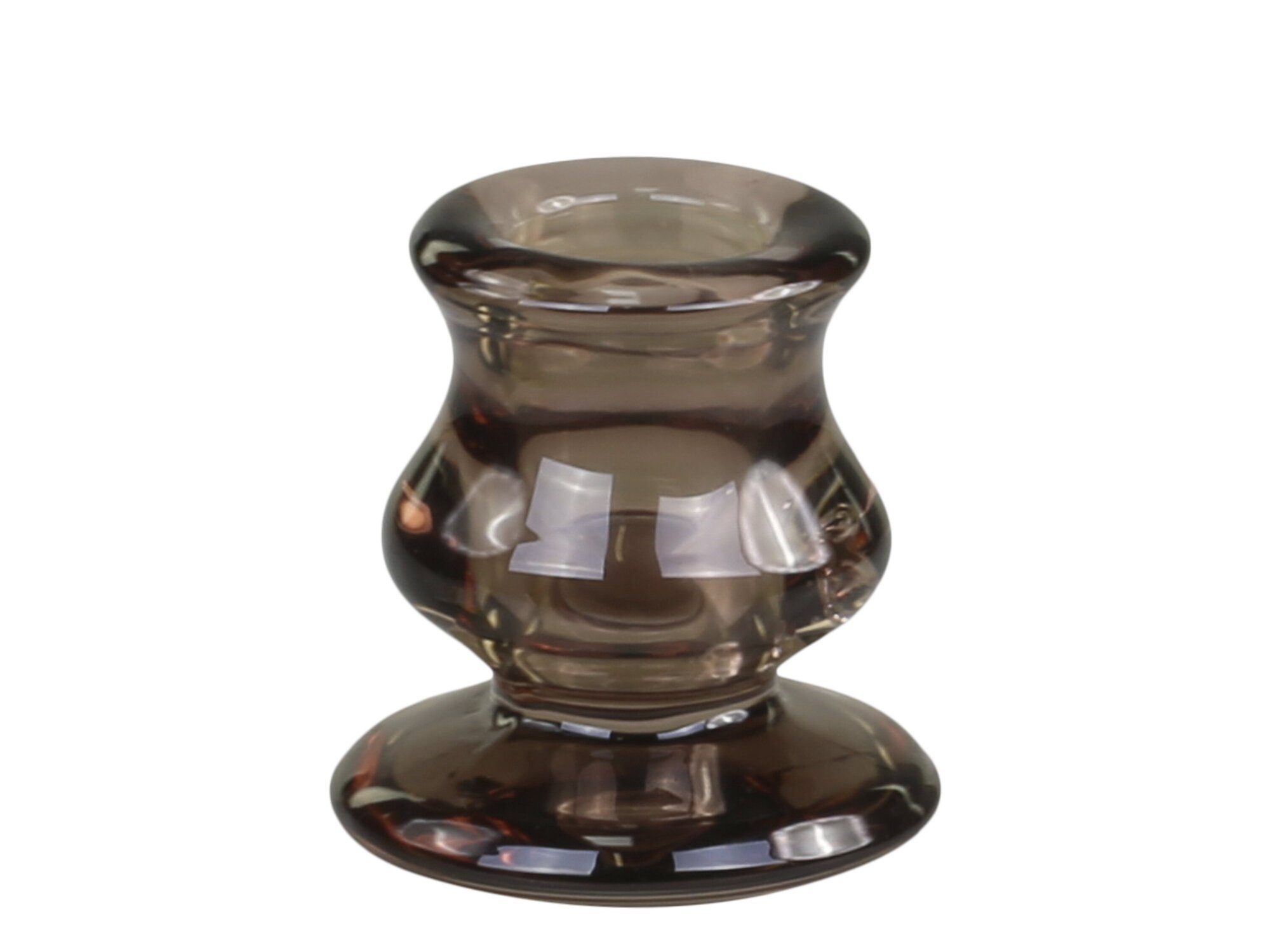Kerzenständer mokka Chic Standard Antique Glas Kerzenhalter