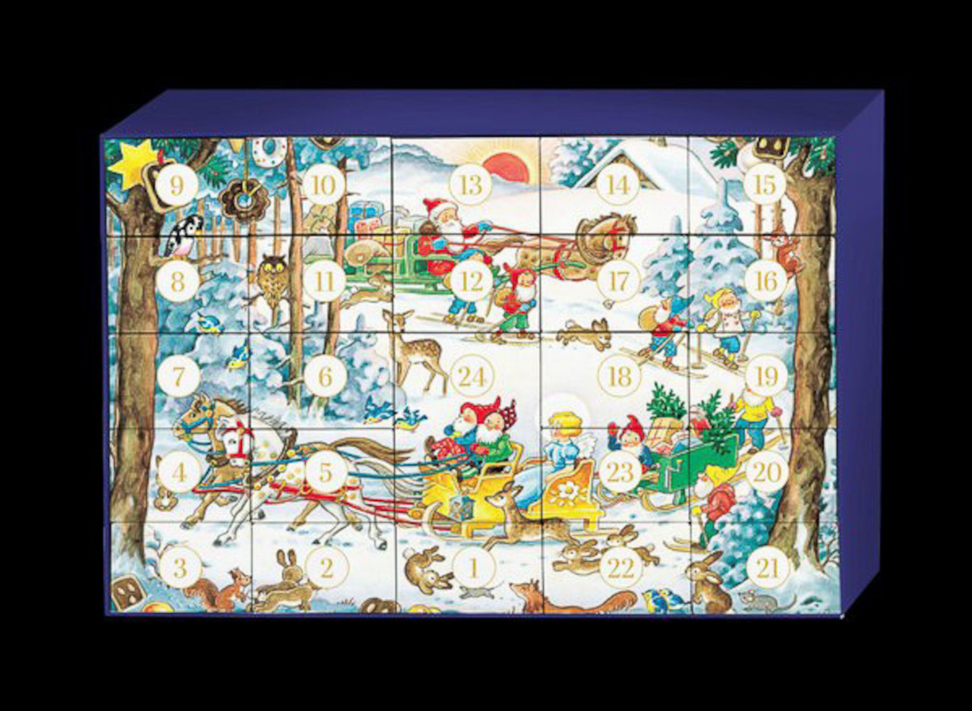 Korsch Verlag Adventskalender Korsch Puzzle-Adventskalender »Weihnachtsumzug« (1000-tlg), 23 kleine Schachteln mit je 40 Teilen, 1 Schachtel mit 80 Teilen