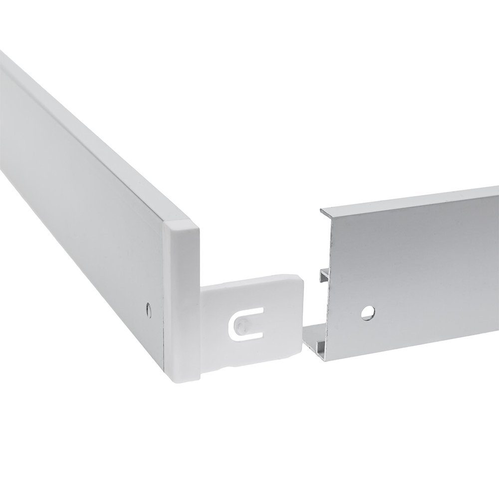 Panele Einbau LED 40w Lecom Aufbaurahmen Panel LED 120x30 Panel Panel, 120x30x4,4cm oder aus Aufbau Aluminium LED für