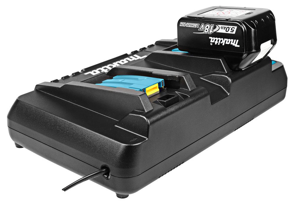 Makita DC18RD Akku-Ladestation (1-tlg., Schnellladegerät für 14,4 V und 18 V Akkus geeignet)