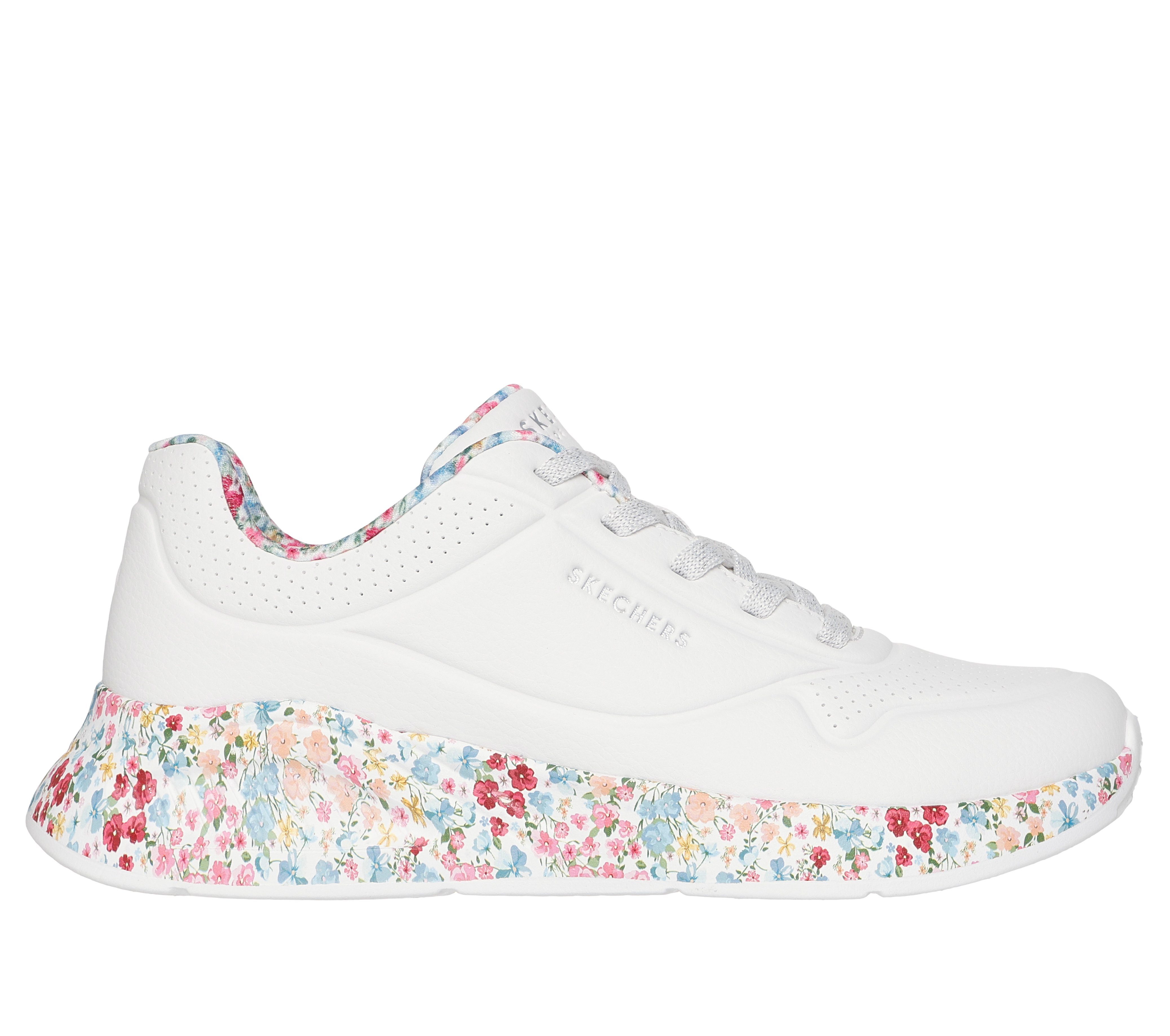 Skechers UNO LITE-SUBTLE PRINTS Sneaker Halbschuh, Schnürschuh, Freizeitschuh mit gemusterter Sohle