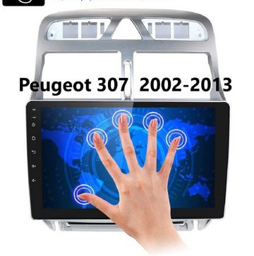 GABITECH für Peugeot 307 9" Android 13 Autoradio Bluetooth SD GPS Carplay Einbau-Navigationsgerät