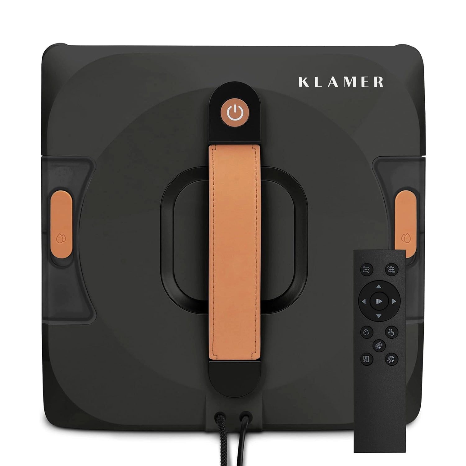 KLAMER Fensterputzroboter Kompakter Fensterroboter mit automatischer Kanten-Erkennung, Dual Spr…, Randerkennung, Absturzsicher,2 Modi, Fernbedienung/App Steuerung