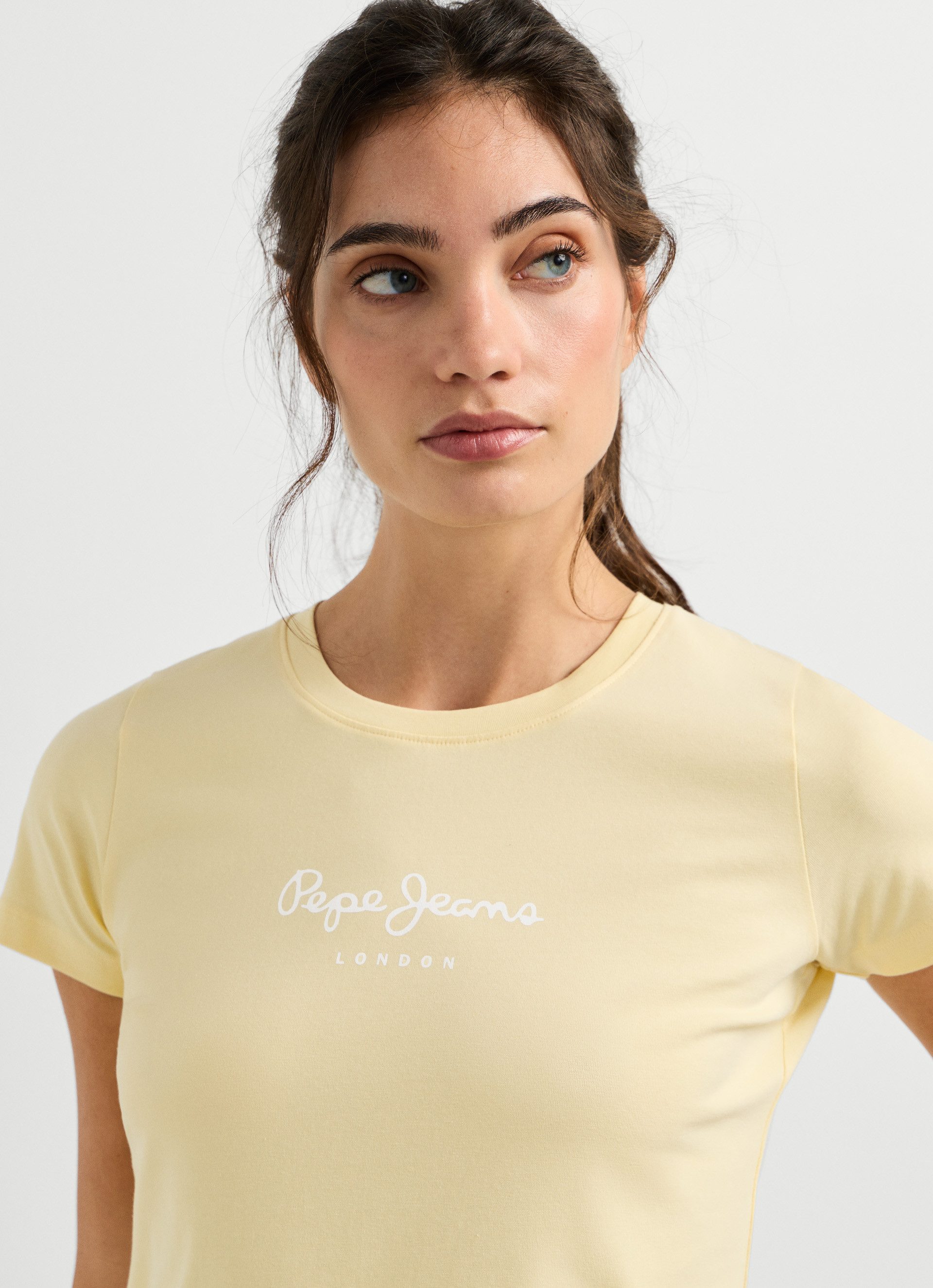 Pepe Jeans T-Shirt NEW VIRGINIA mit Logo-Print – Bild 4 von 5