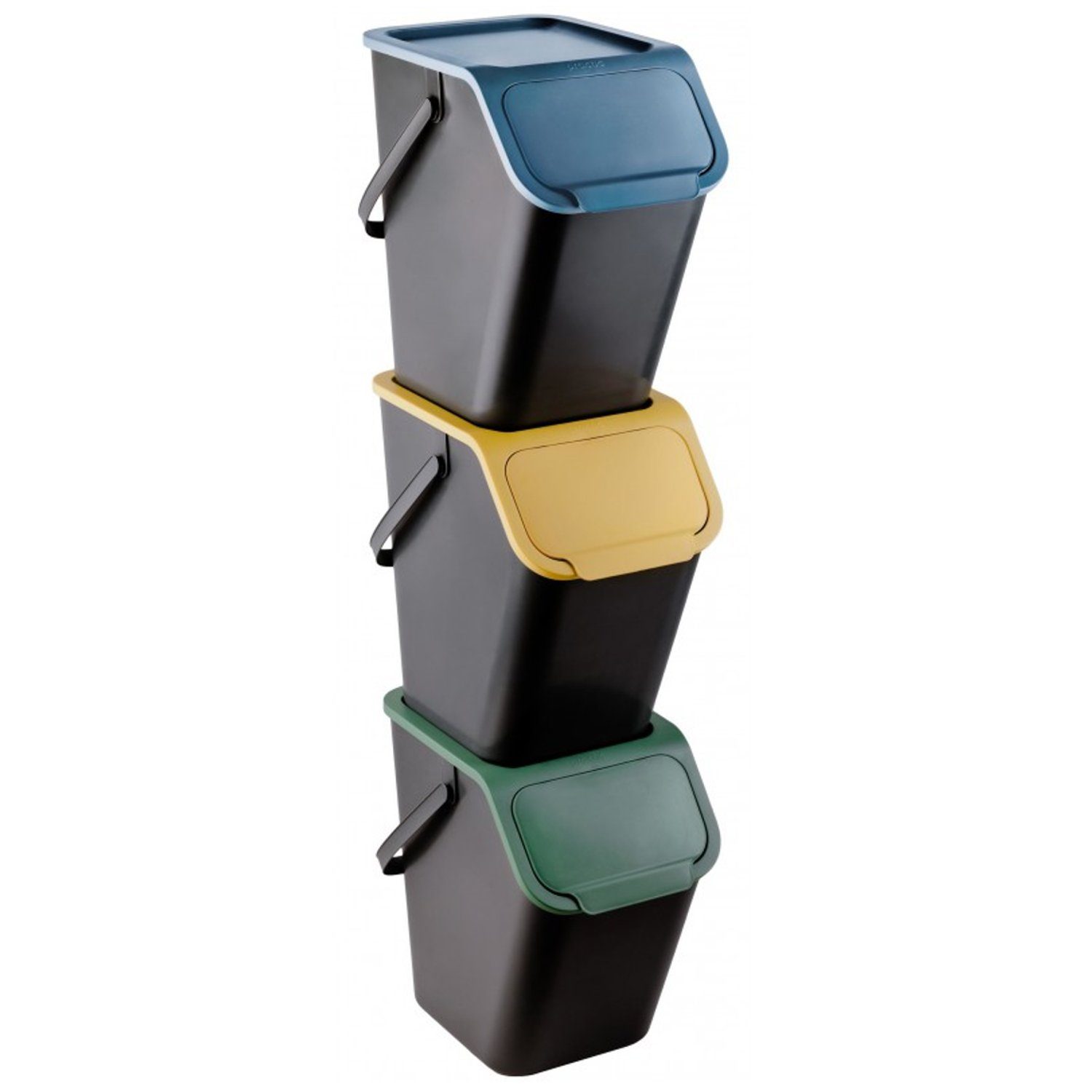 Practic Mülleimer Bini, 3-er Mülleimer-Set 3x25L