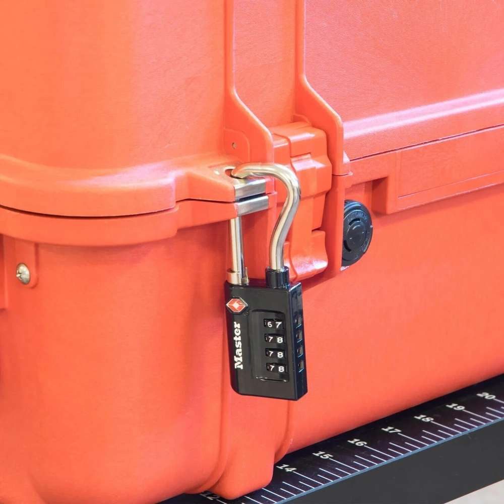 Master Lock Zahlenbügelschloss MASTER LOCK TSA Zahlenschloss Schwarz, 10,6 x 3,5 x 1,4 cm