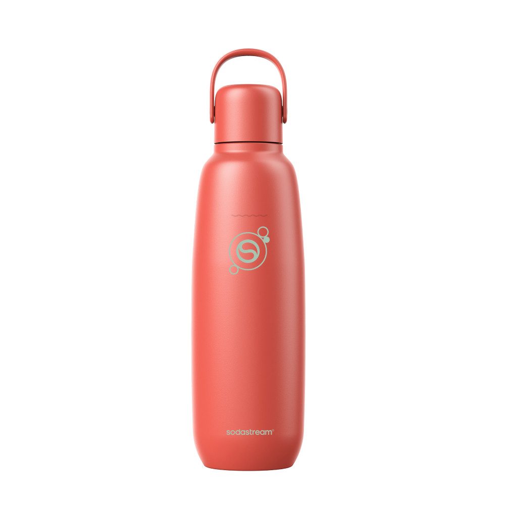 SodaStream Thermoflasche Metallflasche Fizz&go COOL DWS, 0,9 l, Trinkflasche, kompatibel mit SodaStream DUO, E-DUO, TERRA, ART & ENSO Wassersprudler