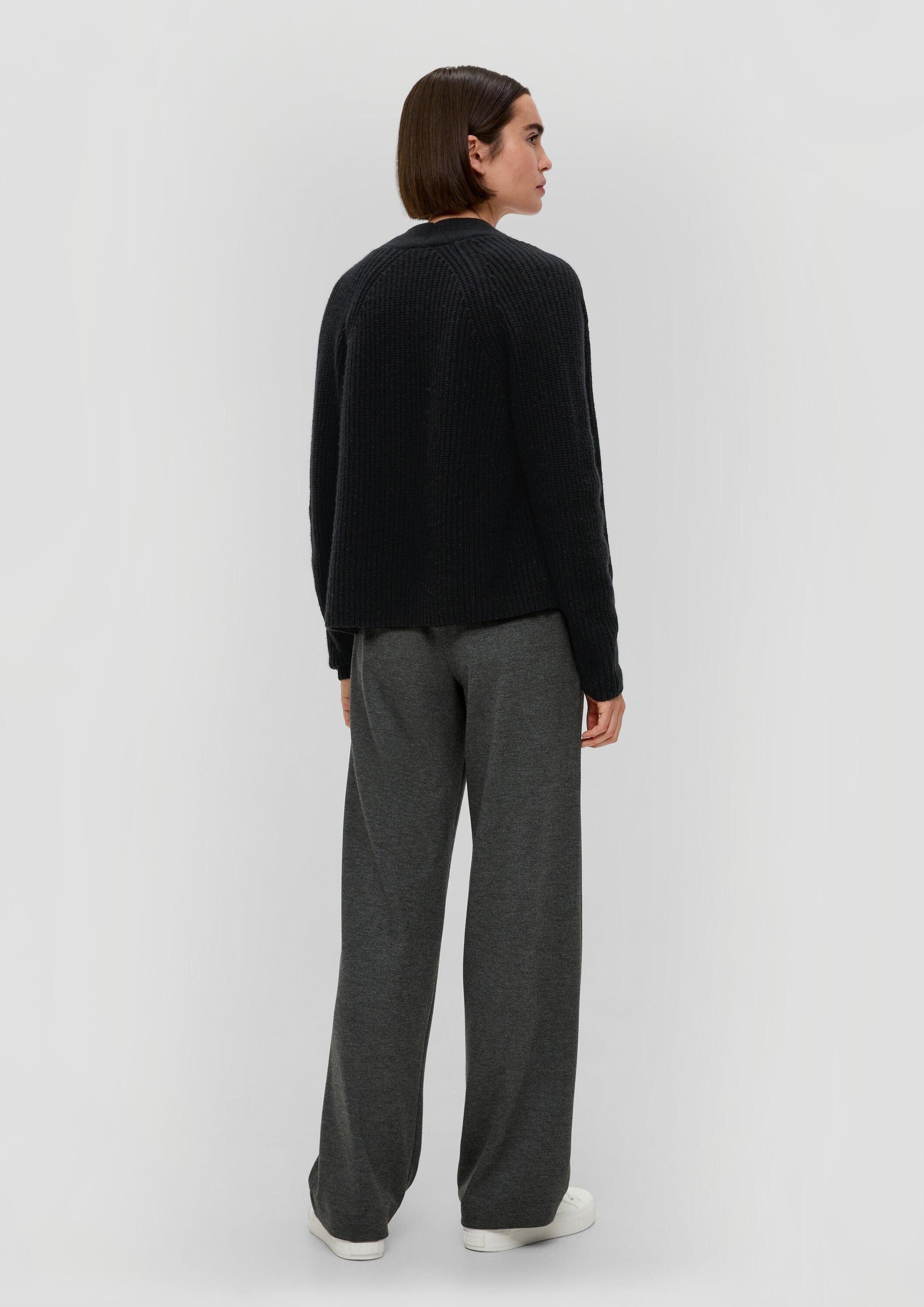 s.Oliver Cardigan Strickjacke Kurzer Cardigan aus Wollmix
