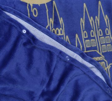 Jugendbettwäsche Harry Potter Bettwäsche-Set aus Vlies 135x200 cm, blau, gelb, Sarcia.eu