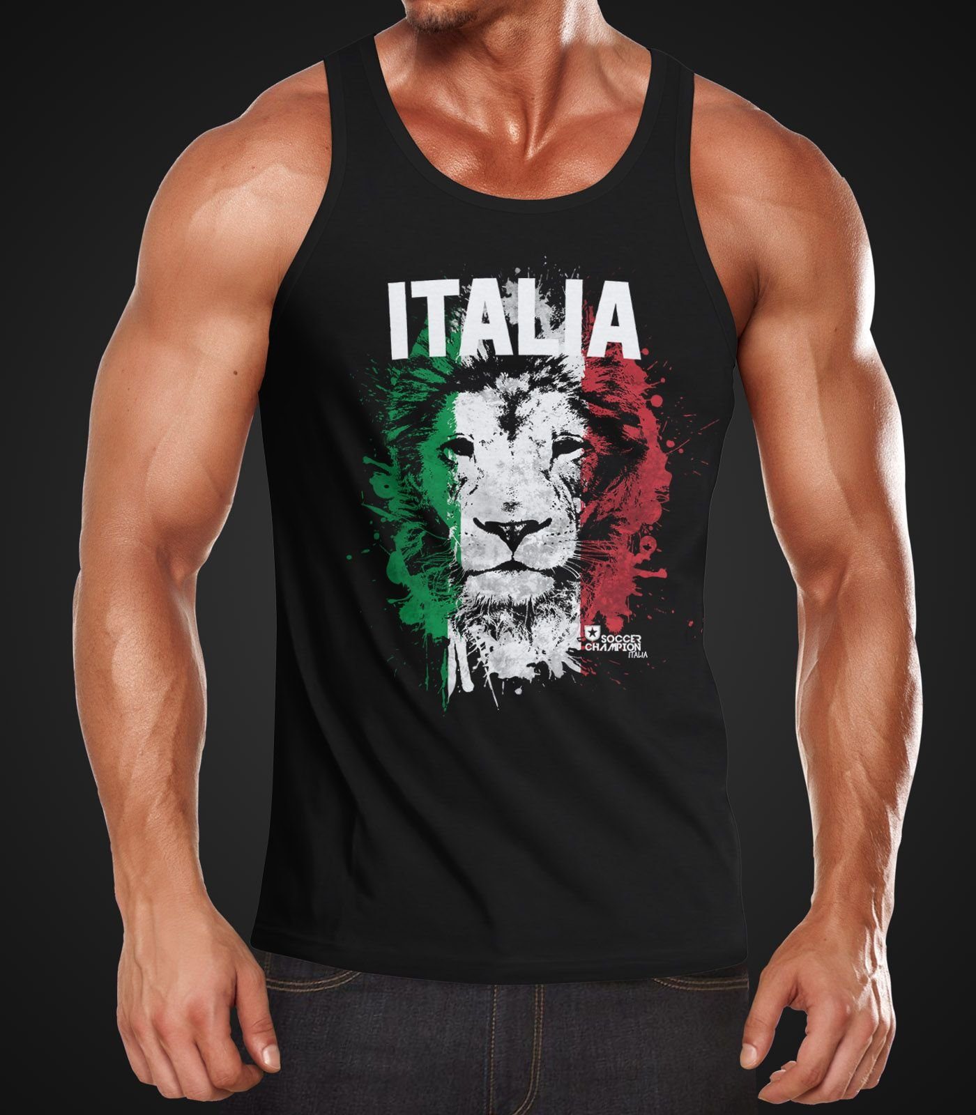 MoonWorks Tanktop Herren Tanktop Fanshirt Italien günstig online kaufen