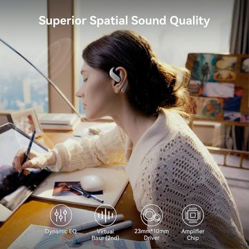 Oladance OWS Pro Open mit Multipoint-Verbindung bis zu 58 StundenWiedergabezeit In-Ear-Kopfhörer (Schnelles Laden für kurze Ladezeiten und kontinuierliche Nutzung., inklusive Ladehülle, hochwertige 23 * 10mm Treiber)