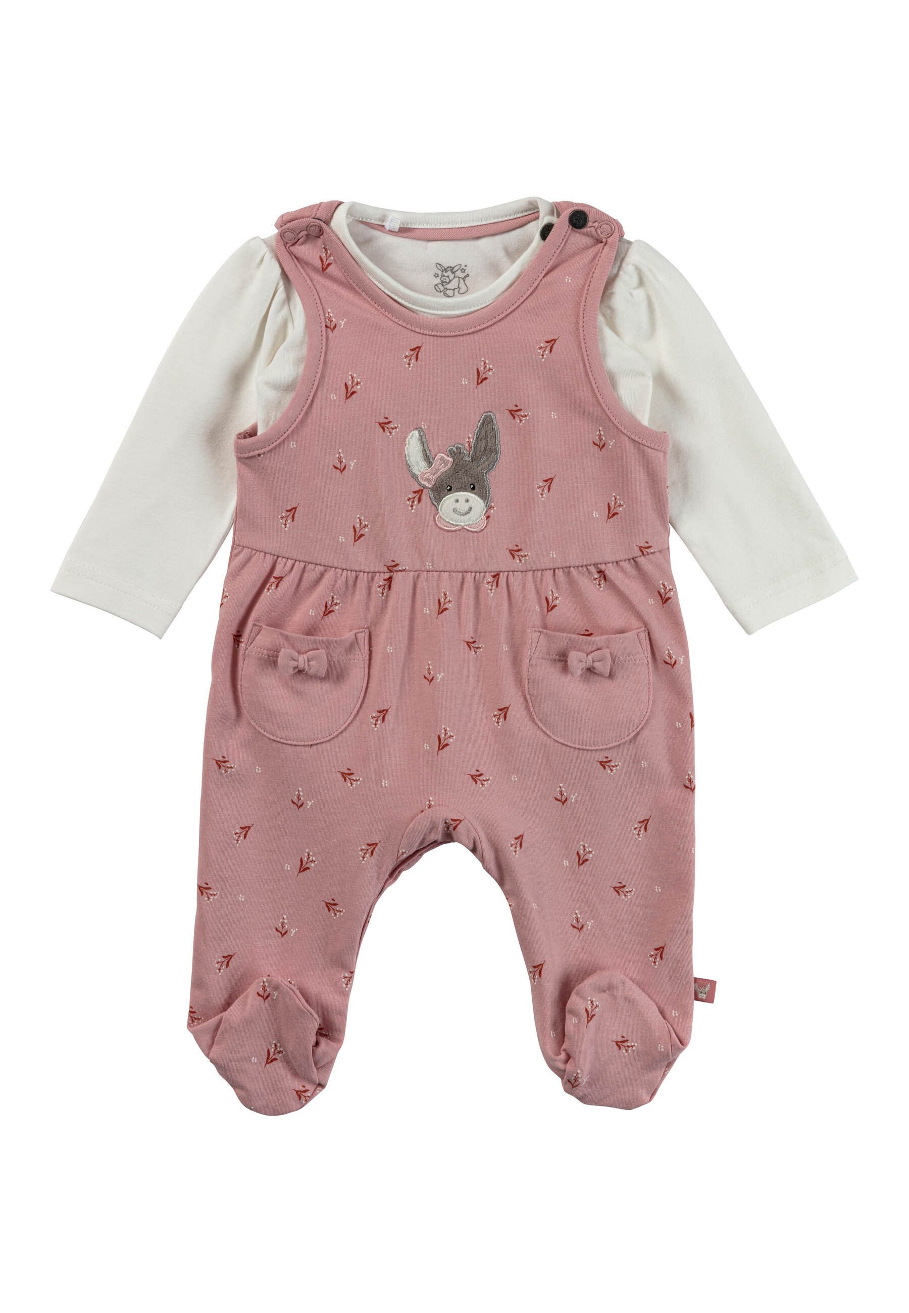Sterntaler® Strampler Strampler-Set Jersey Blümchen (2-tlg., Set)