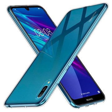 CoolGadget Handyhülle Transparent Ultra Slim Case für Huawei Y6 2019 6,1 Zoll, Silikon Hülle Dünne Schutzhülle für Huawei Y6 2019 Hülle
