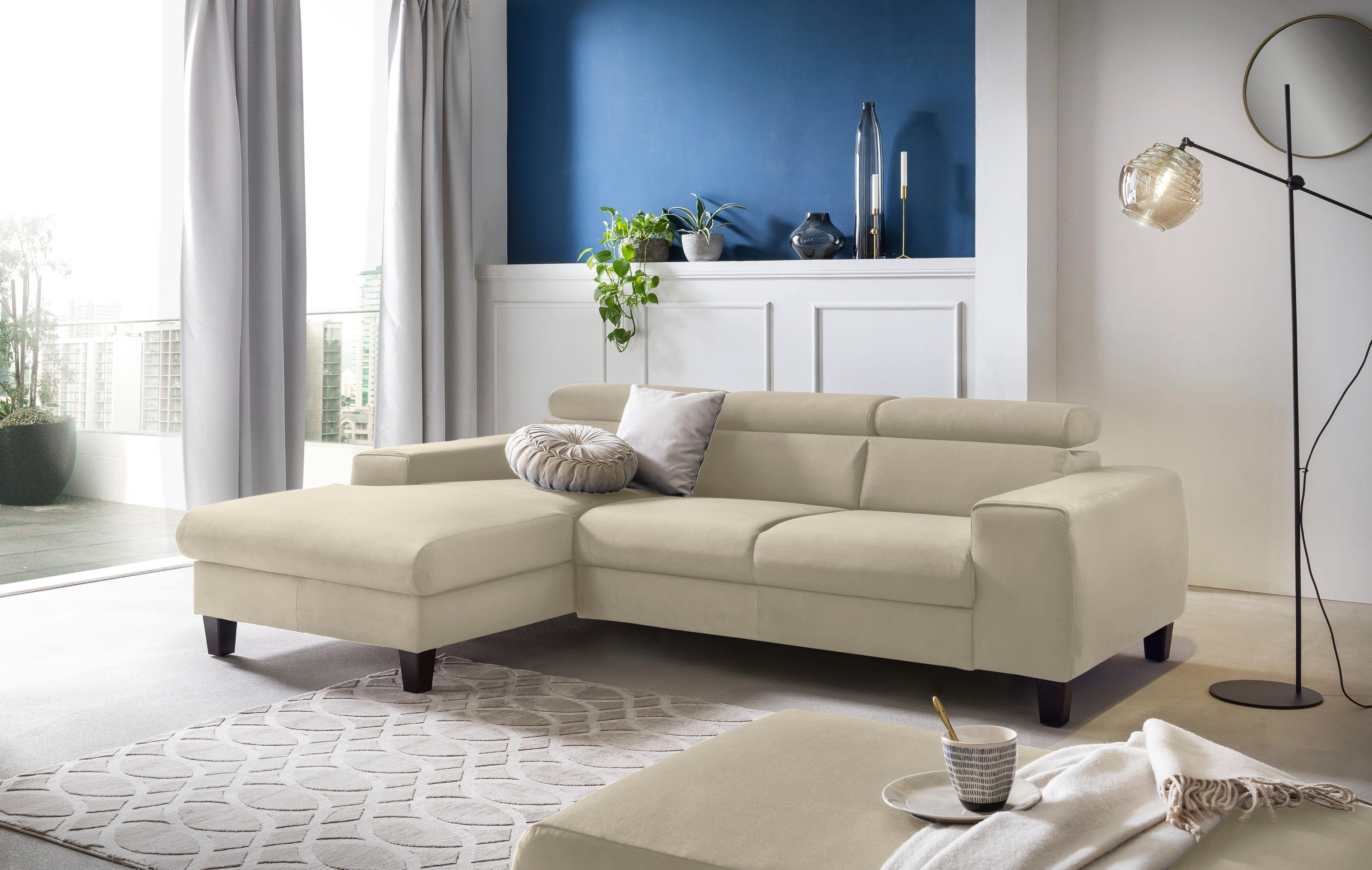COTTA Ecksofa Morven L-Form mit Kopfteilverstellung, günstig online kaufen