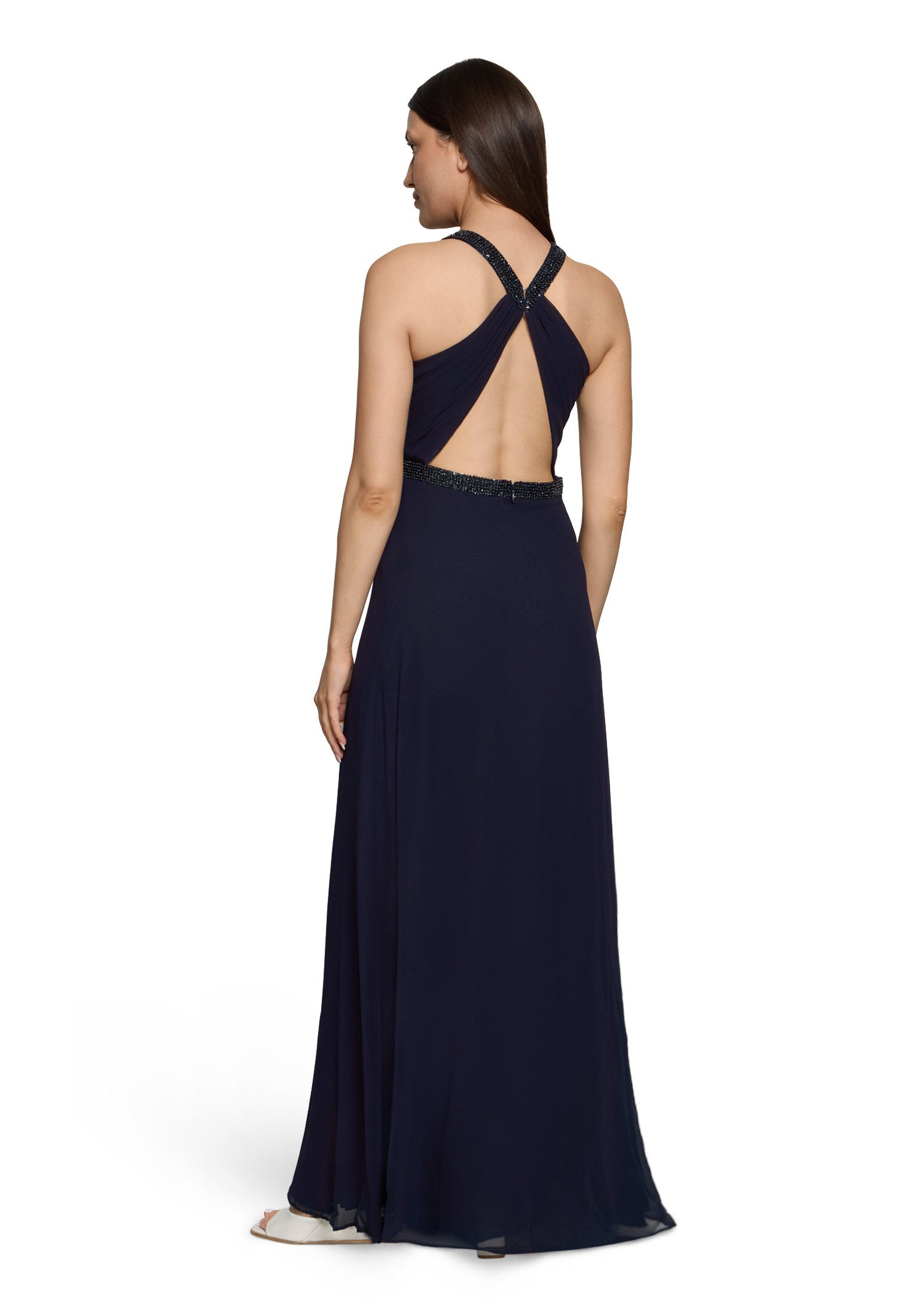 Vera Mont Abendkleid Damen rückenfrei Pailletten