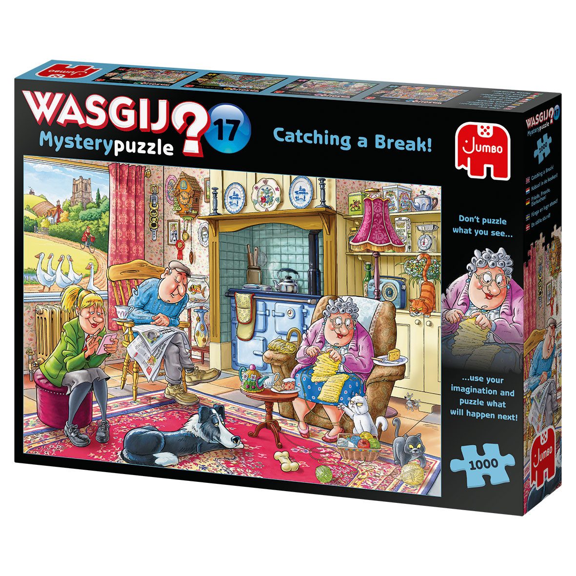 Jumbo Spiele Puzzle Wasgij Mystery 17 Friede, Freude, Eierkuchen 1000 Teile günstig online kaufen