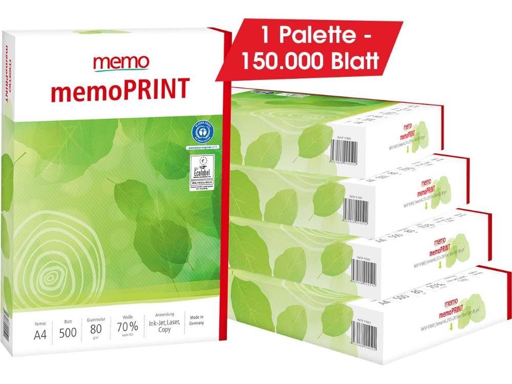 memo Kopierpapier Recycling-Kopierpapier 'memoPRINT' 300 x 500 Blatt
