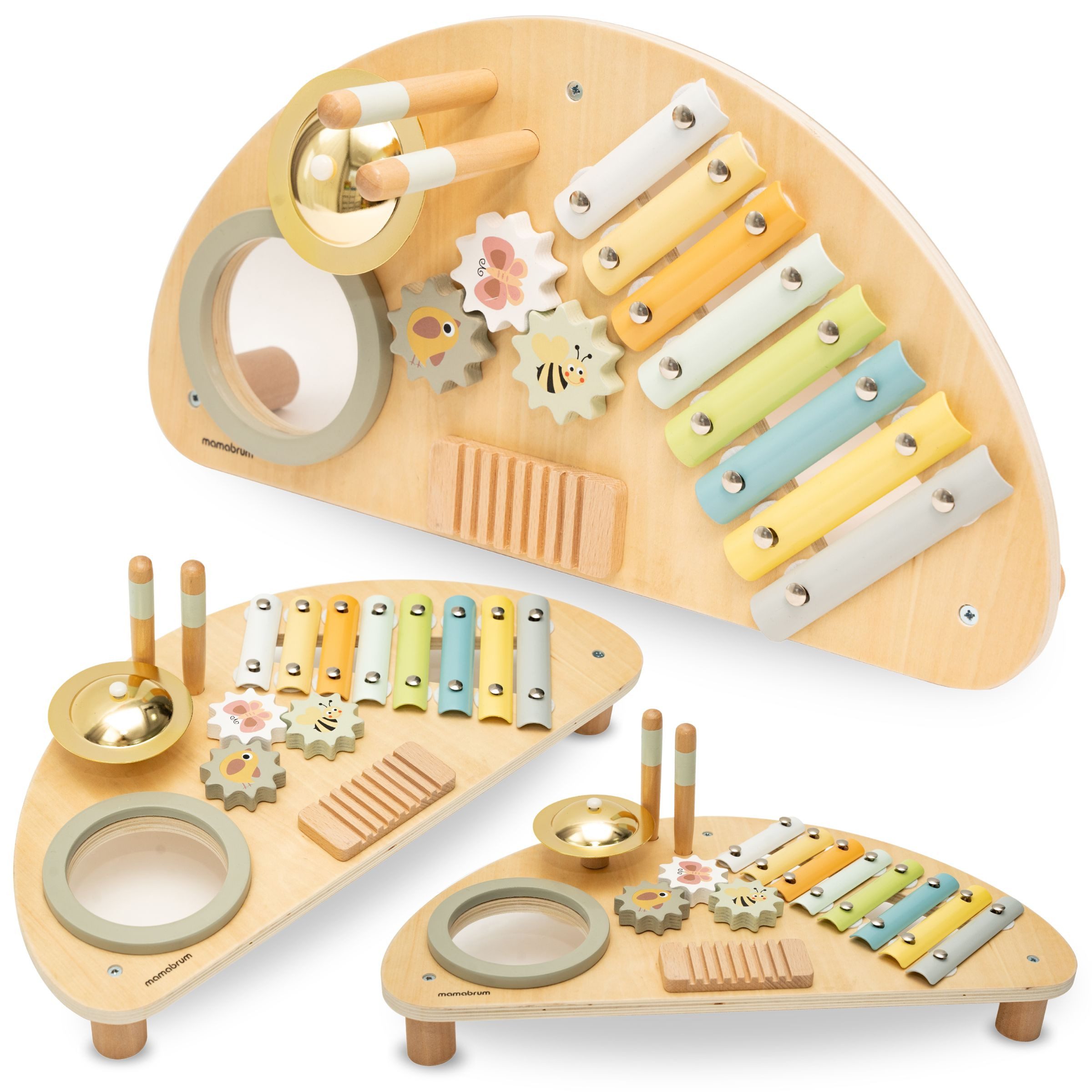 Mamabrum Spielzeug-Musikinstrument Mamabrum Holz Musikzentrum für Kinder günstig online kaufen