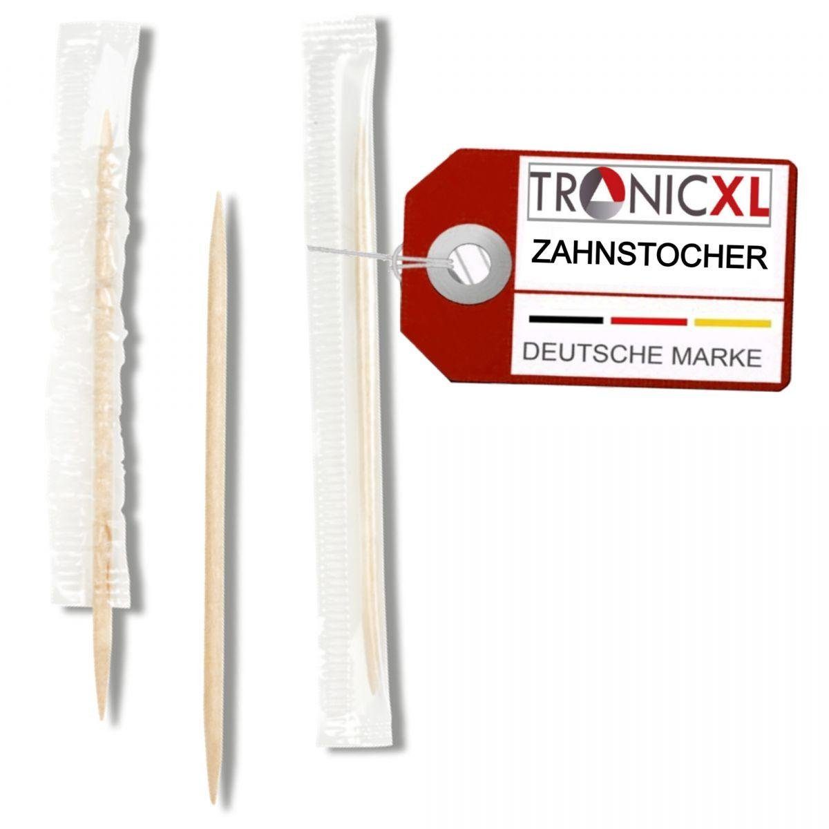 TronicXL Einwegbesteck-Set 1000 x Zahnstocher einzeln verpackt Gastro Gastronomie Bistro Holz (1000-tlg), Holz
