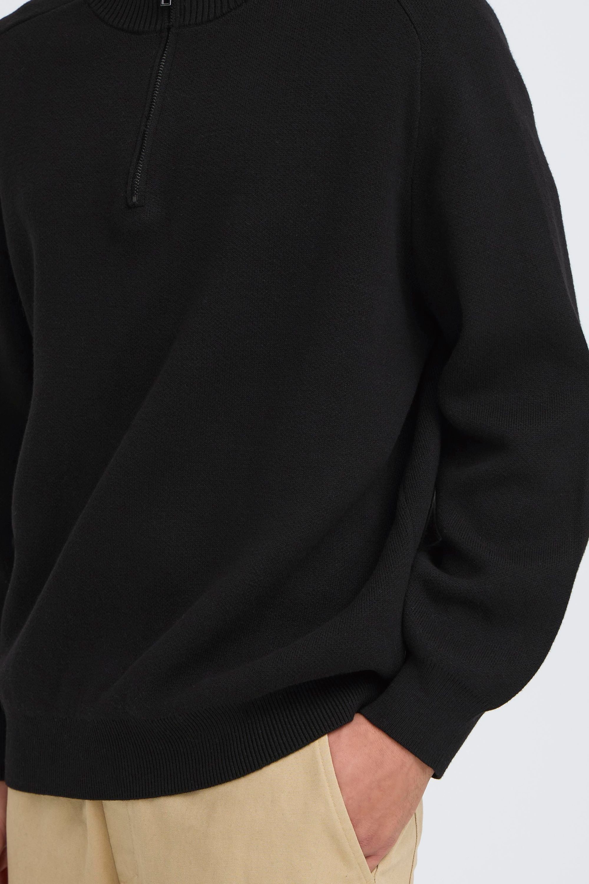 !Solid Troyer SDSylvester Modischer Grobstrickpullover mit Troyerkragen
