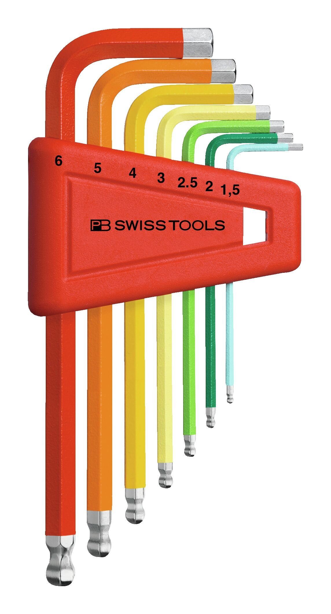 Swisstools (7 Kunststoffhalter St), 1,5-8 PB 7-teilig mm Winkelschraubendreher-Satz Schraubendreher, im