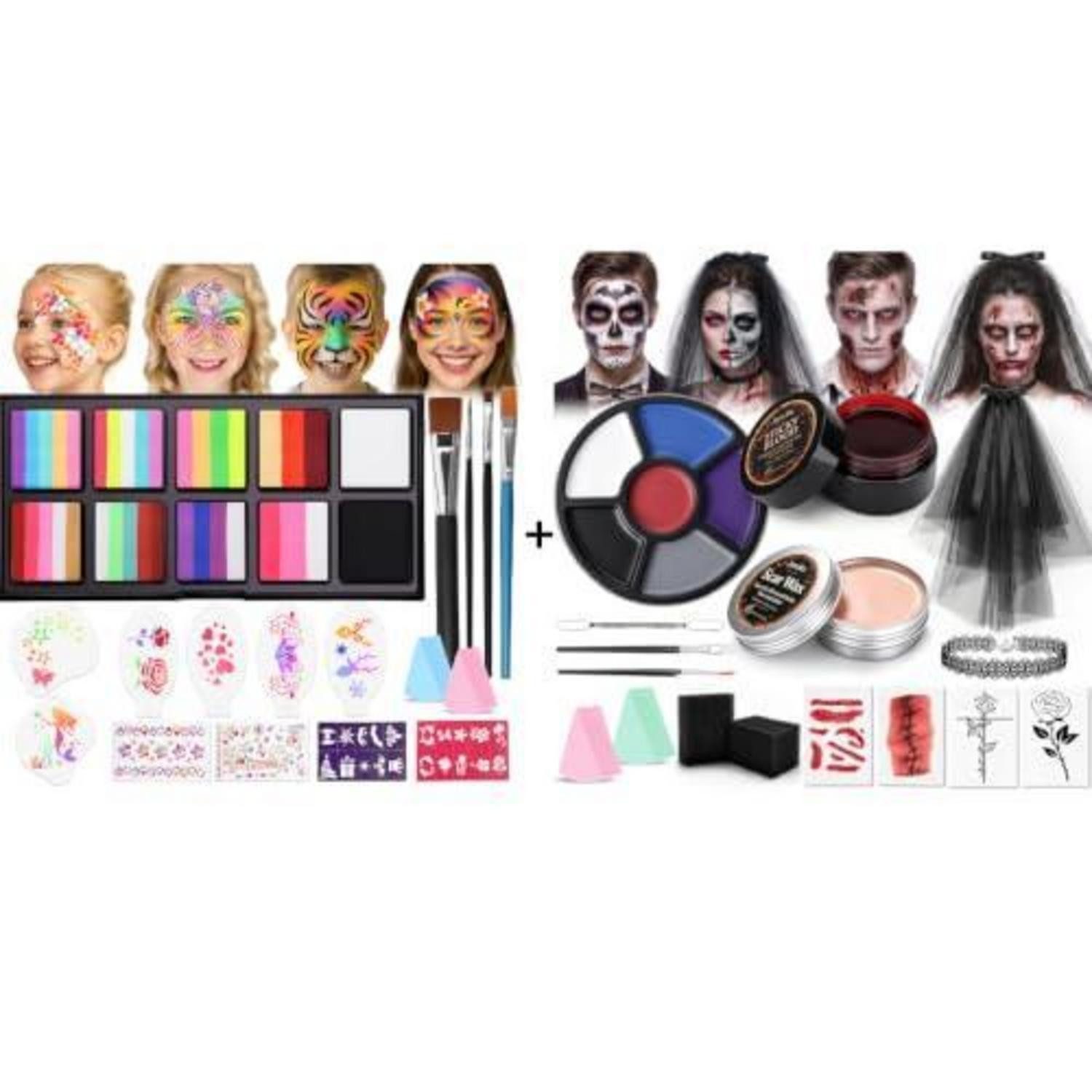 LuxusKollektion Theaterschminke Kinderschminke Set Halloween Braut