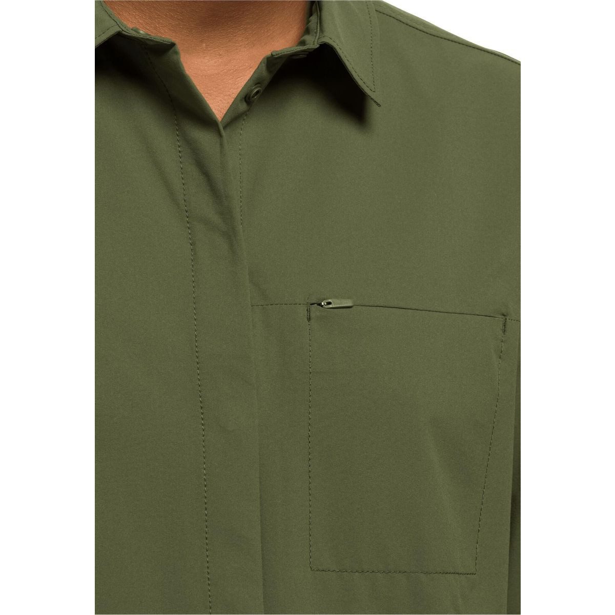Jack Wolfskin Outdoorbluse Light Wander LS Shirt W Atmungsaktives und dehnbares Outdoor-Shirt mit UV-Schutz und – Bild 4 von 4