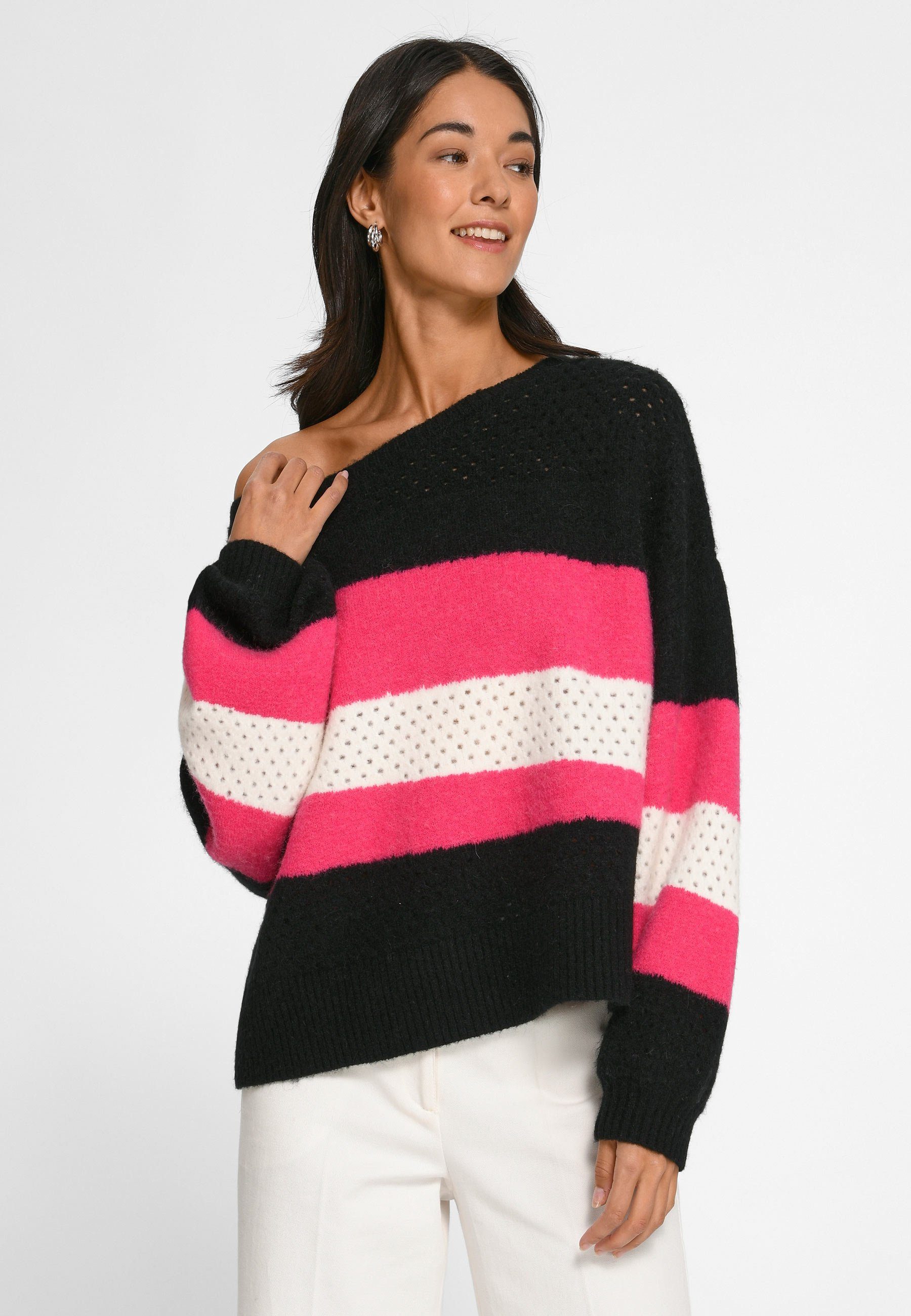 HAHN RUNHOF Jumper Strickpullover mit Design TALBOT modernem X PETER