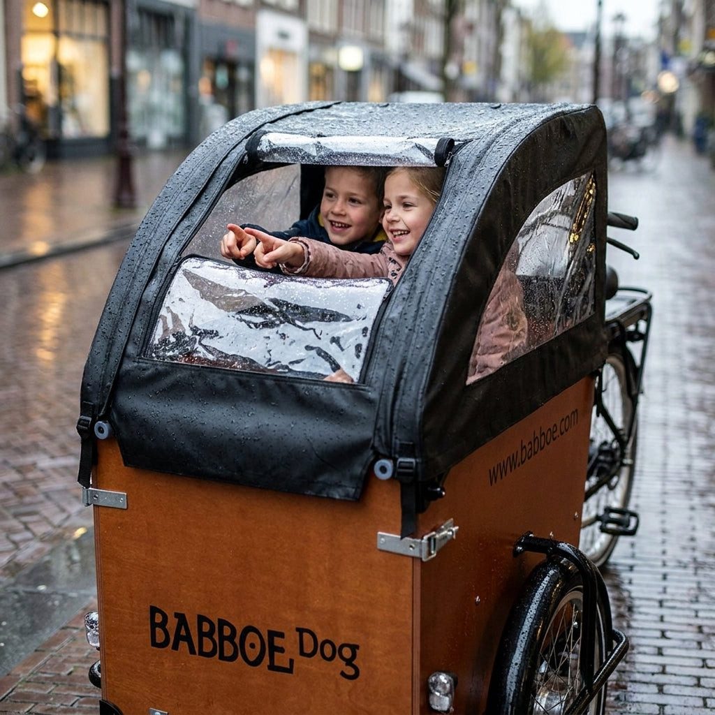 Babboe Regenverdeck Babboe Regenverdeck schwarz für Dog PVC