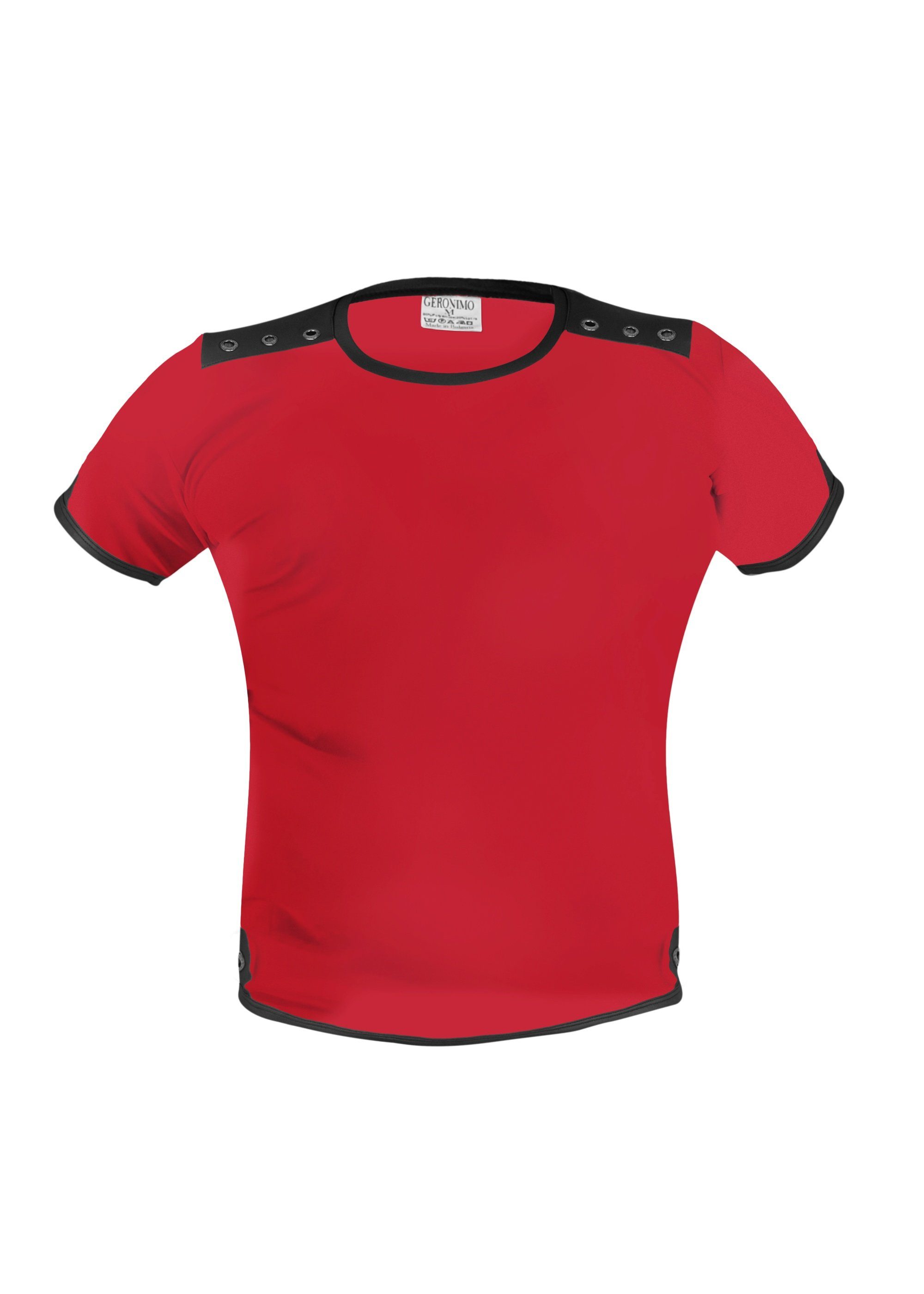Geronimo T-Shirt Erotic Mission T-Shirt mit Nieten Red (Polyamid)