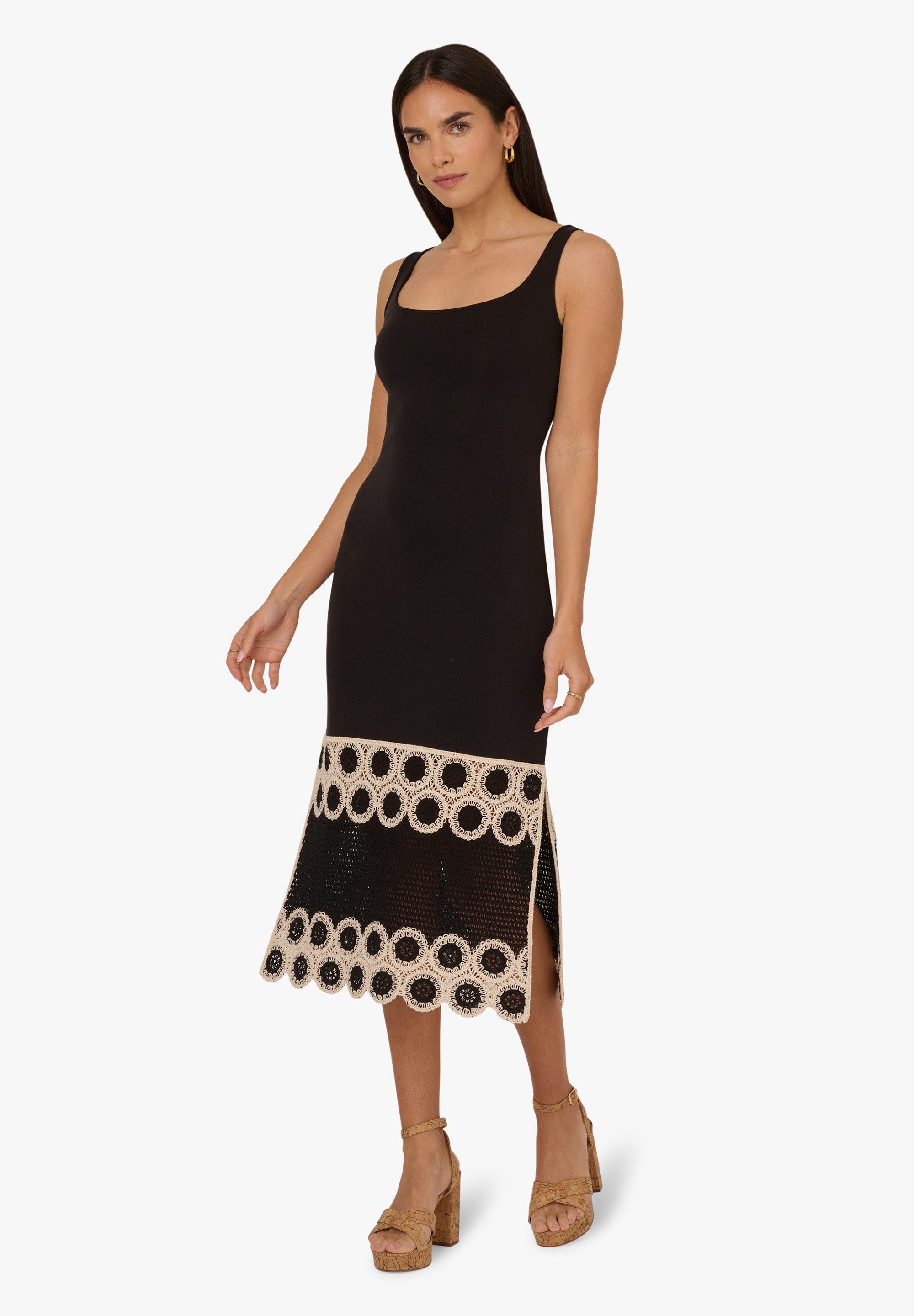 Sommerkleid Crochet Sheath Midi Dress