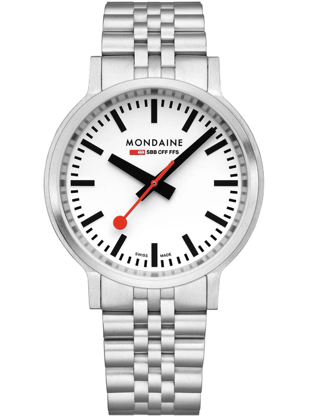 MONDAINE Quarzuhr Mondaine MST.4101B.SJ.2SE Herrenuhr Stop2go 41mm 3ATM Mondaine MST.4101B.SJ.2SE Herrenuhr Stop2go 41mm 3ATM