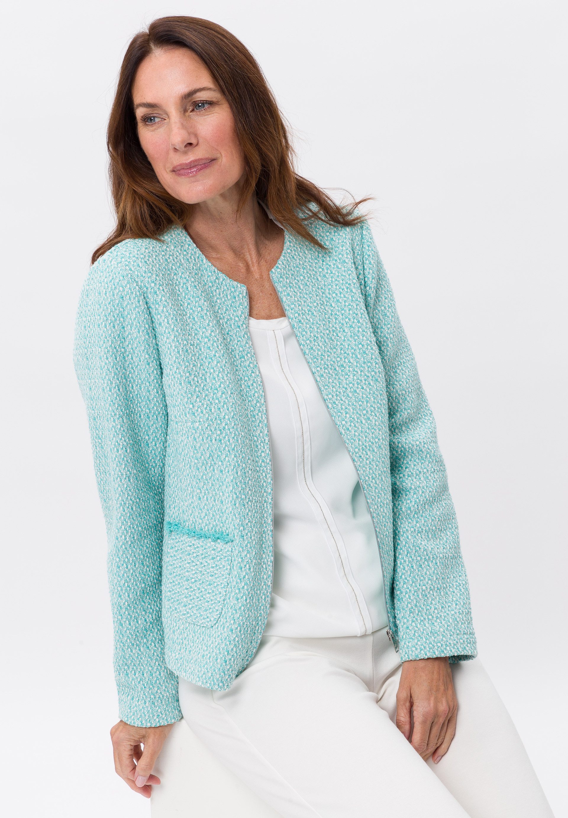 FRANK WALDER Kurzjacke in femininer Optik