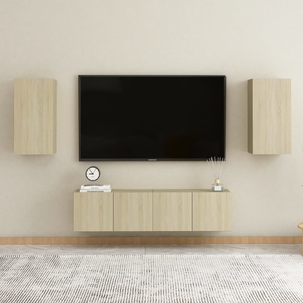 30,5x30x60 Sonoma-Eiche vidaXL Spanplatte cm TV-Schrank Lowboard TV-Schrank