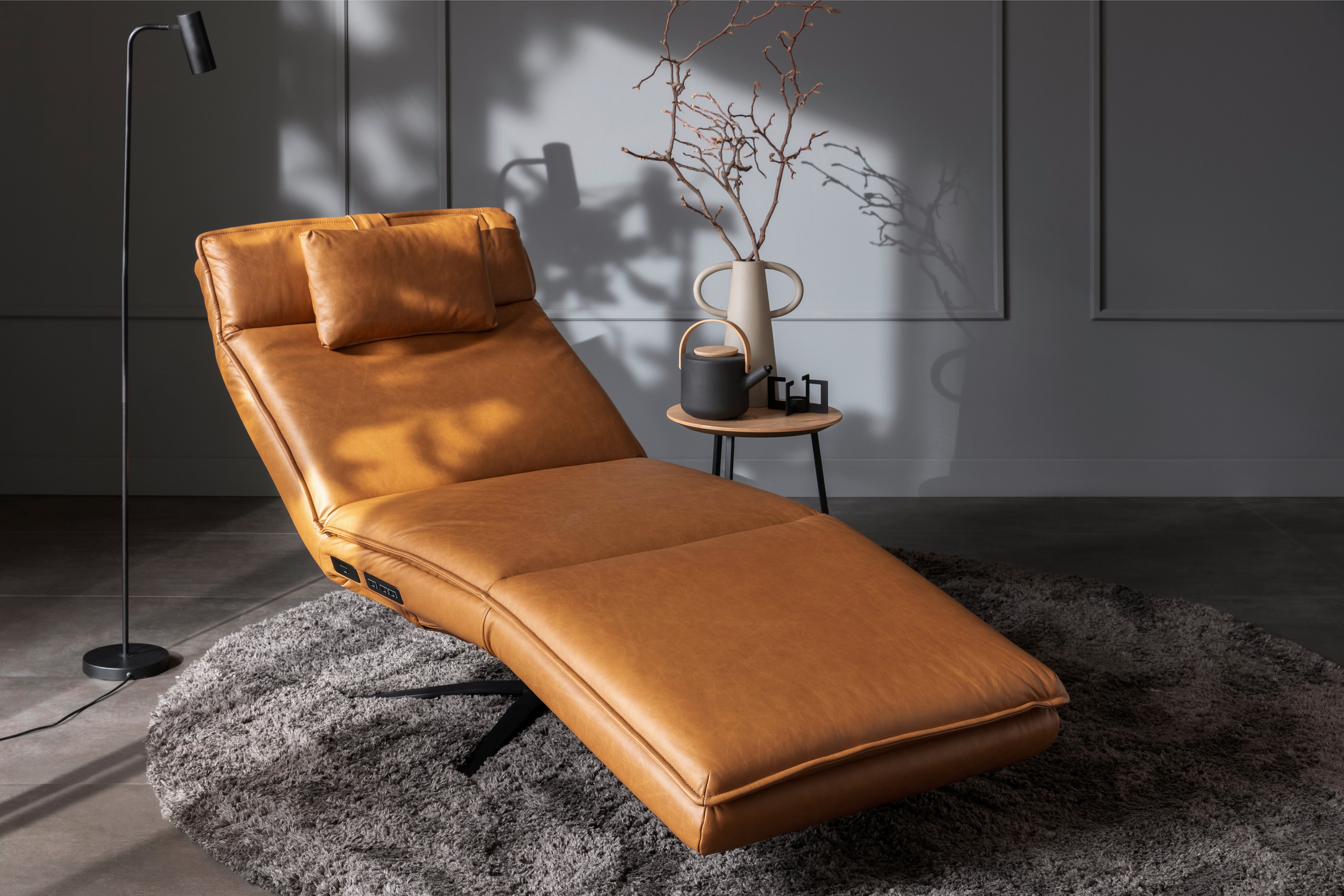 SCHÖNER WOHNEN-Kollektion Relaxsessel Belize, Ergonomischer Liege-Luxus zum Entspannen, Herz-Waage-Position, motorische Verstellung & USB-Anschluss