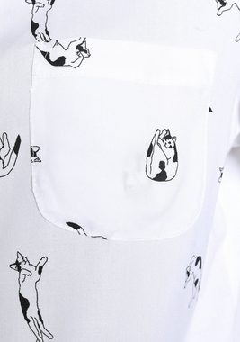 AJC Hemdbluse aus weich fließender Viskose in uni oder bedruckt