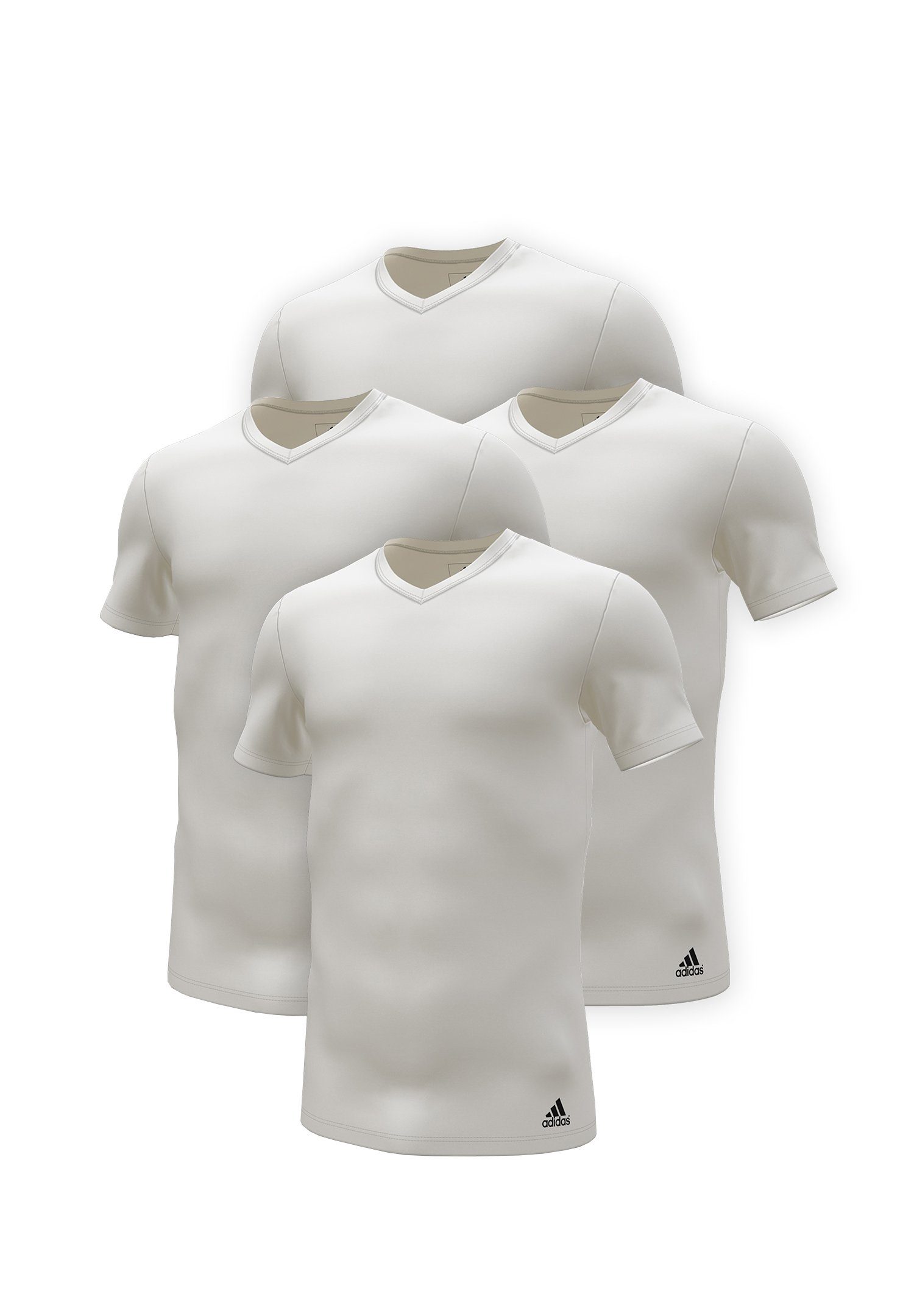 adidas Performance Poloshirt White T-Shirt (4PK) V-Neck