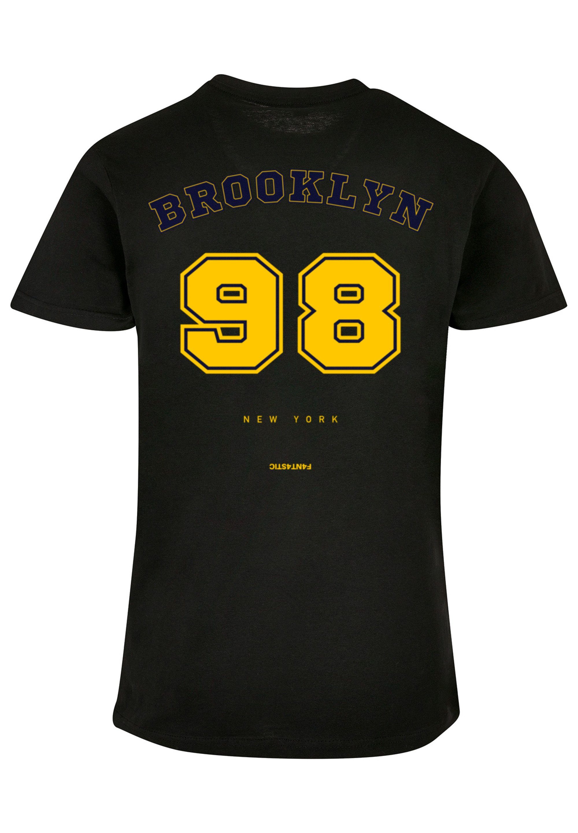 schwarz UNISEX F4NT4STIC 98 Brooklyn Print TEE NY T-Shirt