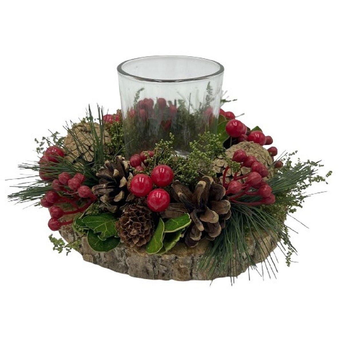 Small-Preis Adventskranz Adventsgesteck mit Zapfen & Beeren – Kranz oder Ei günstig online kaufen