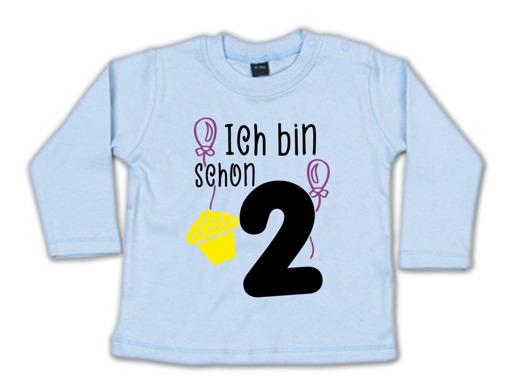 ᐅ Ggraphics Longsleeve Ich bin schon 2 Baby Sweater, Baby Longsleeve T