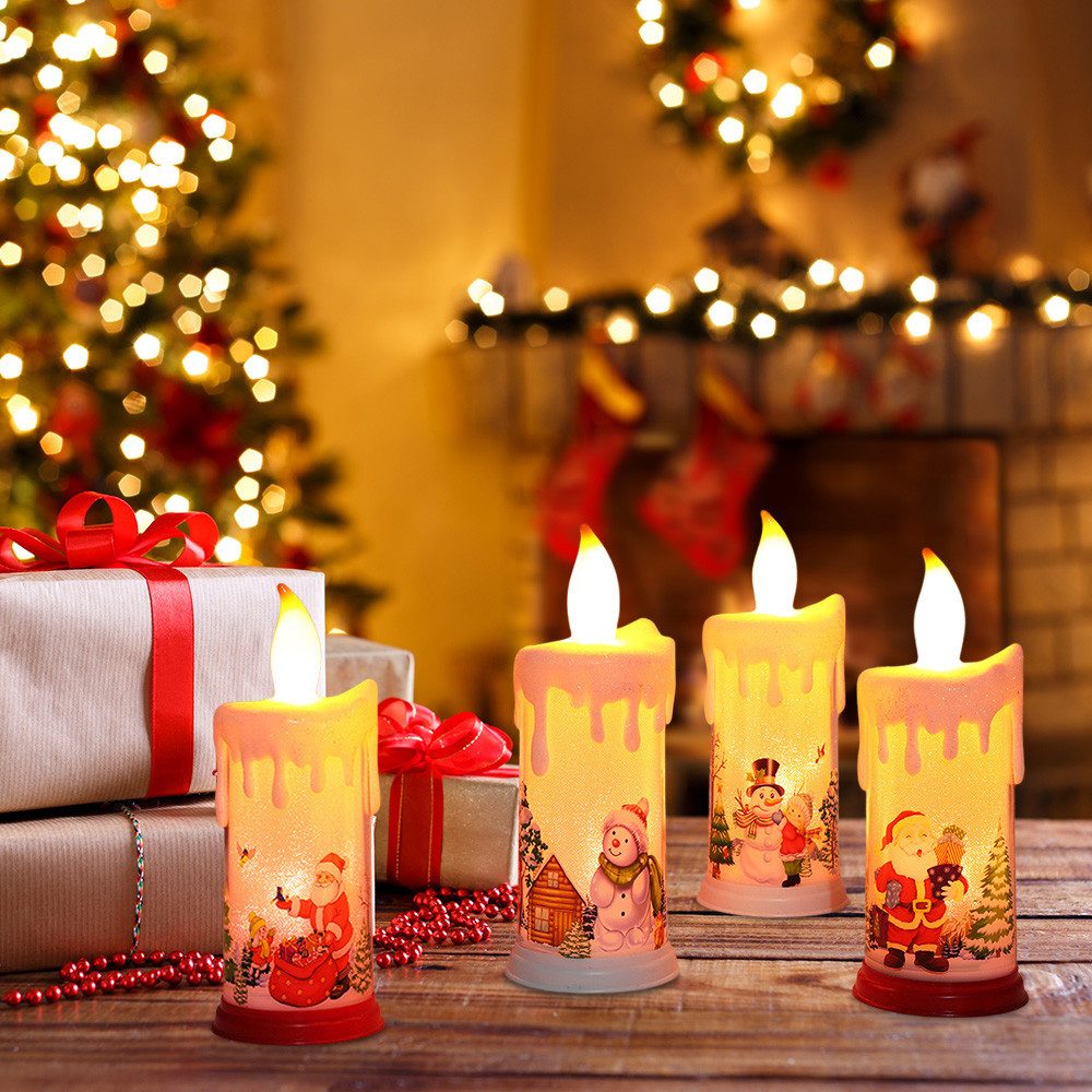 Sunicol LED-Kerze Weihnachten LED Flammenlose Kerzen, günstig online kaufen